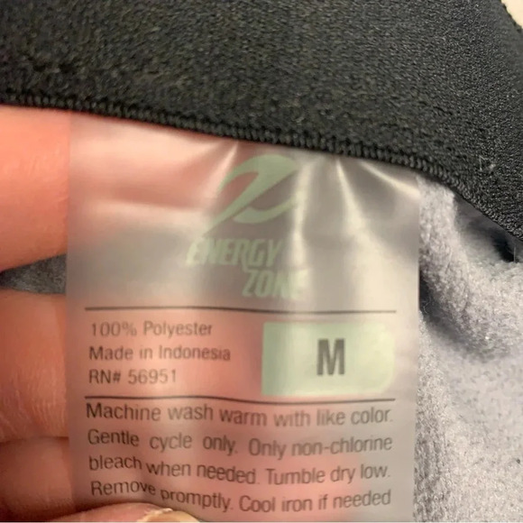 Energy Zone gray sweatpants with black trim size M - Picture 3 of 9